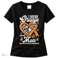 I Wear Orange For My Mom Ms Multiple Sclerosis Awareness Women's T-Shirt thumb 0