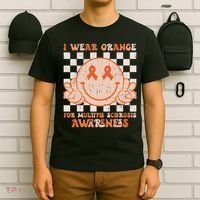 I Wear Orange For Multiple Sclerosis Awareness Ms Warrior T-Shirt thumb 6