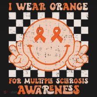 I Wear Orange For Multiple Sclerosis Awareness Ms Warrior T-Shirt thumb 7