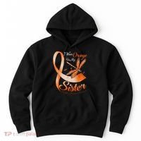 I Wear Orange For My Sister Ms Dragonfly Multiple Sclerosis Hoodie thumb 0