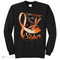 I Wear Orange For My Sister Ms Dragonfly Multiple Sclerosis Sweatshirt thumb 0