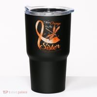 I Wear Orange For My Sister Ms Dragonfly Multiple Sclerosis Tumbler thumb 0