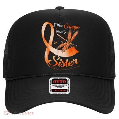 I Wear Orange For My Sister Ms Dragonfly Multiple Sclerosis Hat