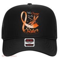 I Wear Orange For My Sister Ms Dragonfly Multiple Sclerosis Hat thumb 0
