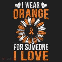 I Wear Orange For Someone I Love Leukemia Awareness Beanie thumb 2