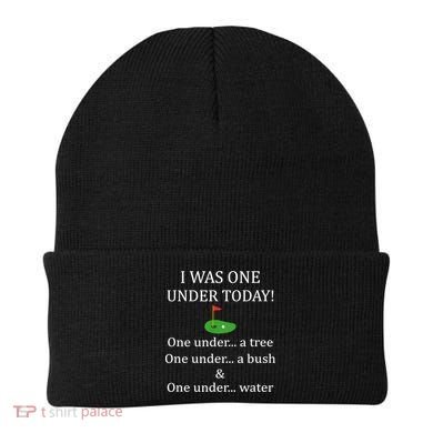 I Was One Under Today, Funny Golf Golfer Lovers Game Tee TShirt Beanie