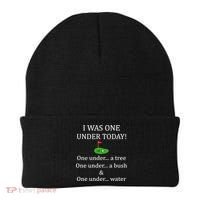 I Was One Under Today, Funny Golf Golfer Lovers Game Tee TShirt Beanie thumb 0