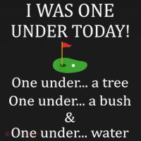 I Was One Under Today, Funny Golf Golfer Lovers Game Tee TShirt Women's Hoodie thumb 2