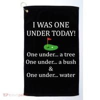 I Was One Under Today, Funny Golf Golfer Lovers Game Tee TShirt Golf Towel thumb 0