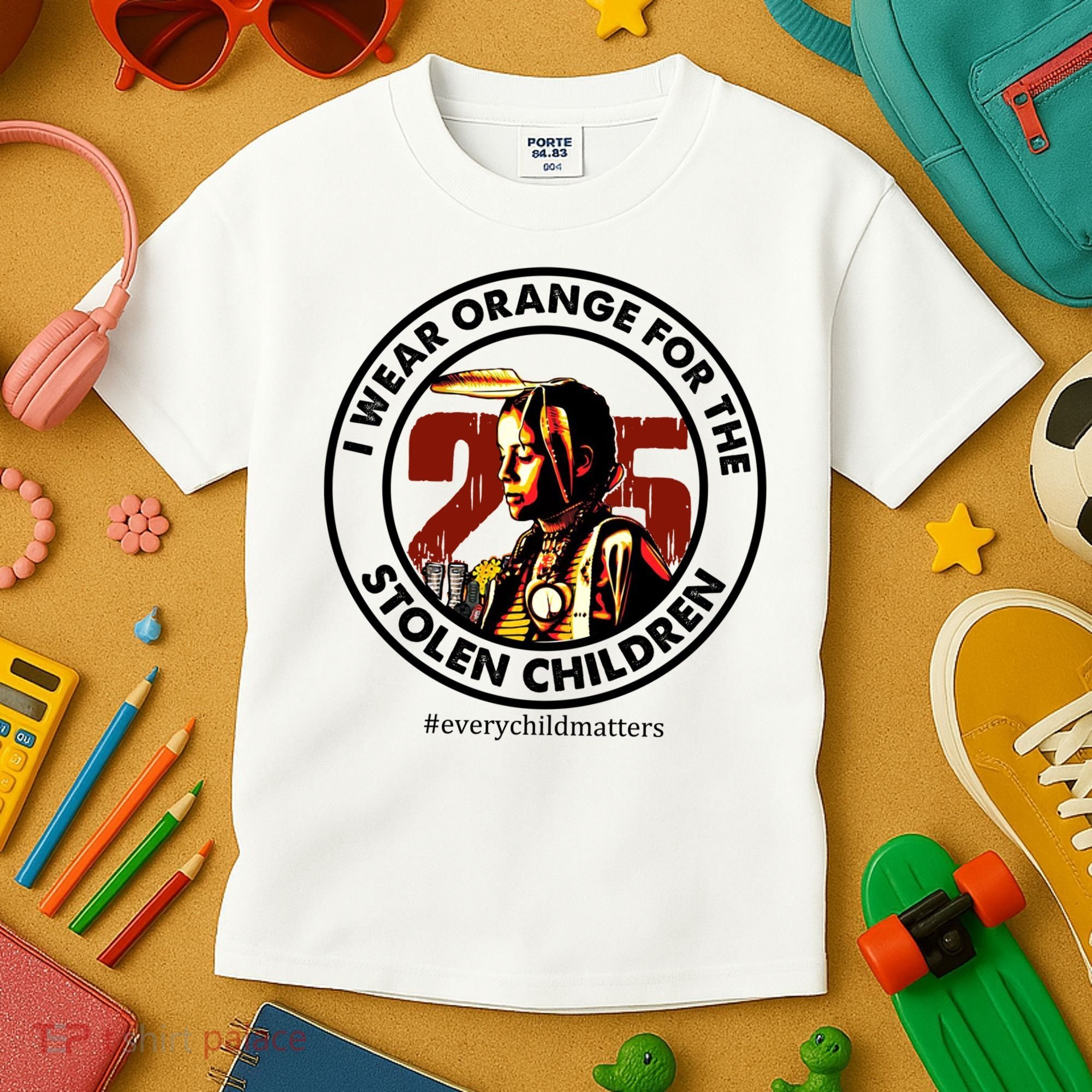 I Wear Orange For Stolen Children Every Child Matters Kids T-Shirt