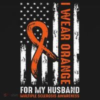  I Wear Orange For My Husband Multiple Sclerosis  Bucket Hat thumb 4