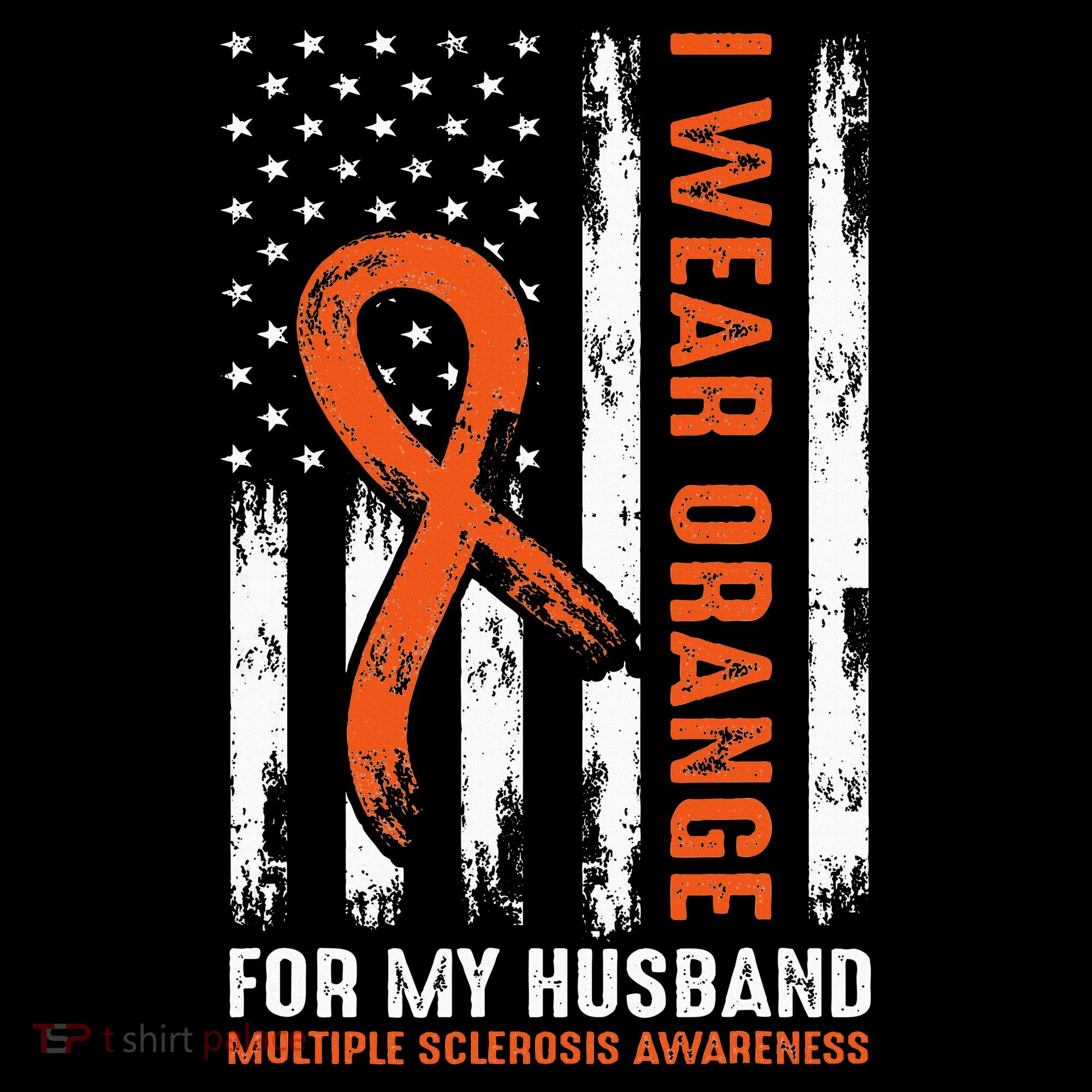  I Wear Orange For My Husband Multiple Sclerosis  Women's Hoodie