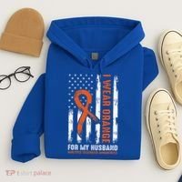  I Wear Orange For My Husband Multiple Sclerosis  Hoodie thumb 4