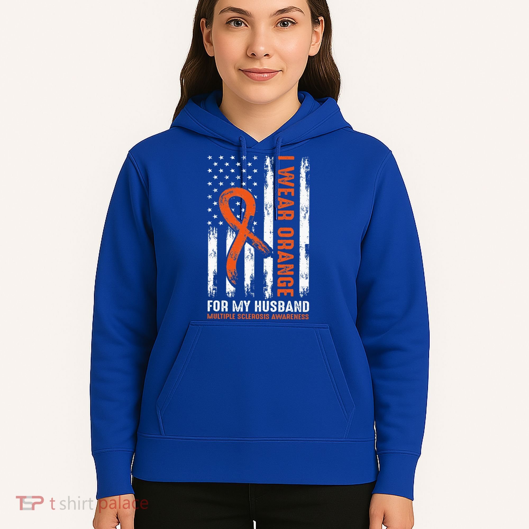  I Wear Orange For My Husband Multiple Sclerosis  Hoodie