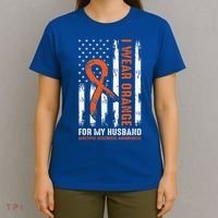  I Wear Orange For My Husband Multiple Sclerosis  T-Shirt thumb 4