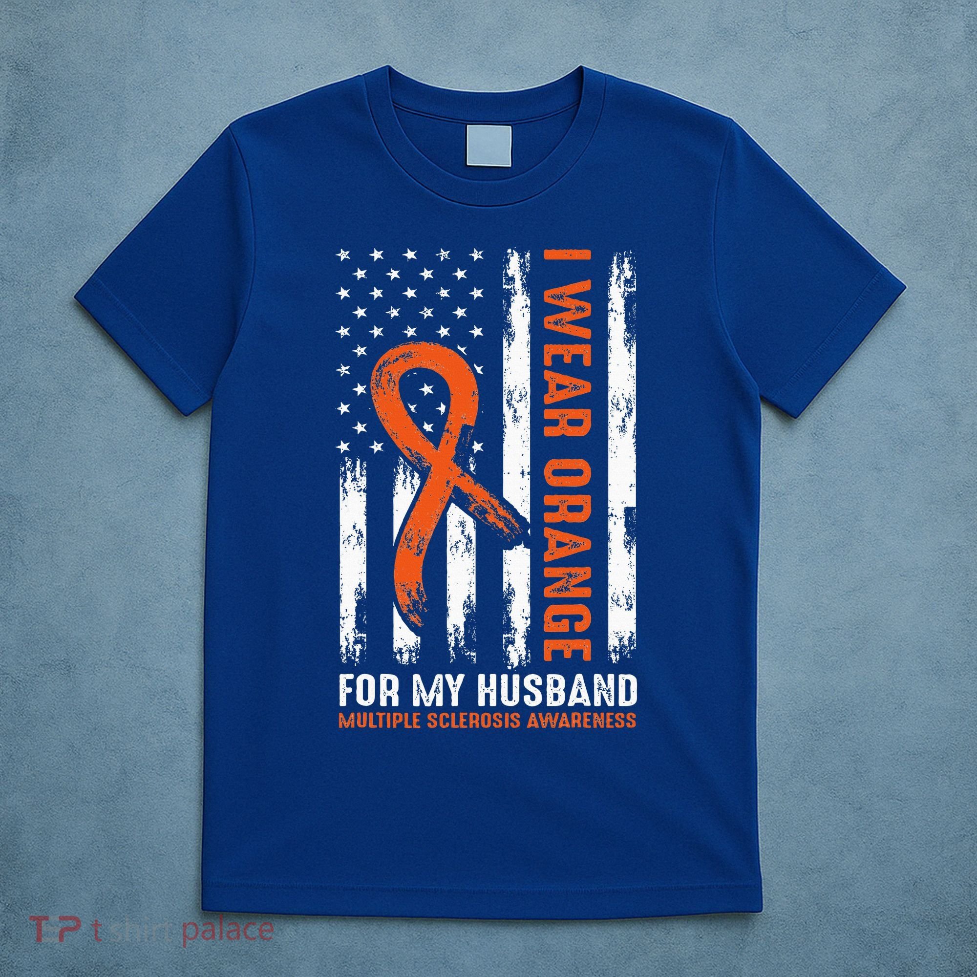  I Wear Orange For My Husband Multiple Sclerosis  T-Shirt
