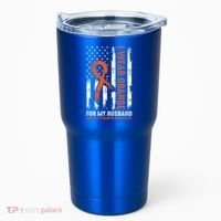  I Wear Orange For My Husband Multiple Sclerosis  Tumbler thumb 0
