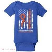  I Wear Orange For My Husband Multiple Sclerosis  Baby Bodysuit thumb 0