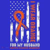  I Wear Orange For My Husband Multiple Sclerosis  Baby Bodysuit thumb 2