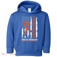  I Wear Orange For My Husband Multiple Sclerosis  Toddler Hoodie thumb 0