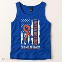  I Wear Orange For My Husband Multiple Sclerosis  Tank Top thumb 2