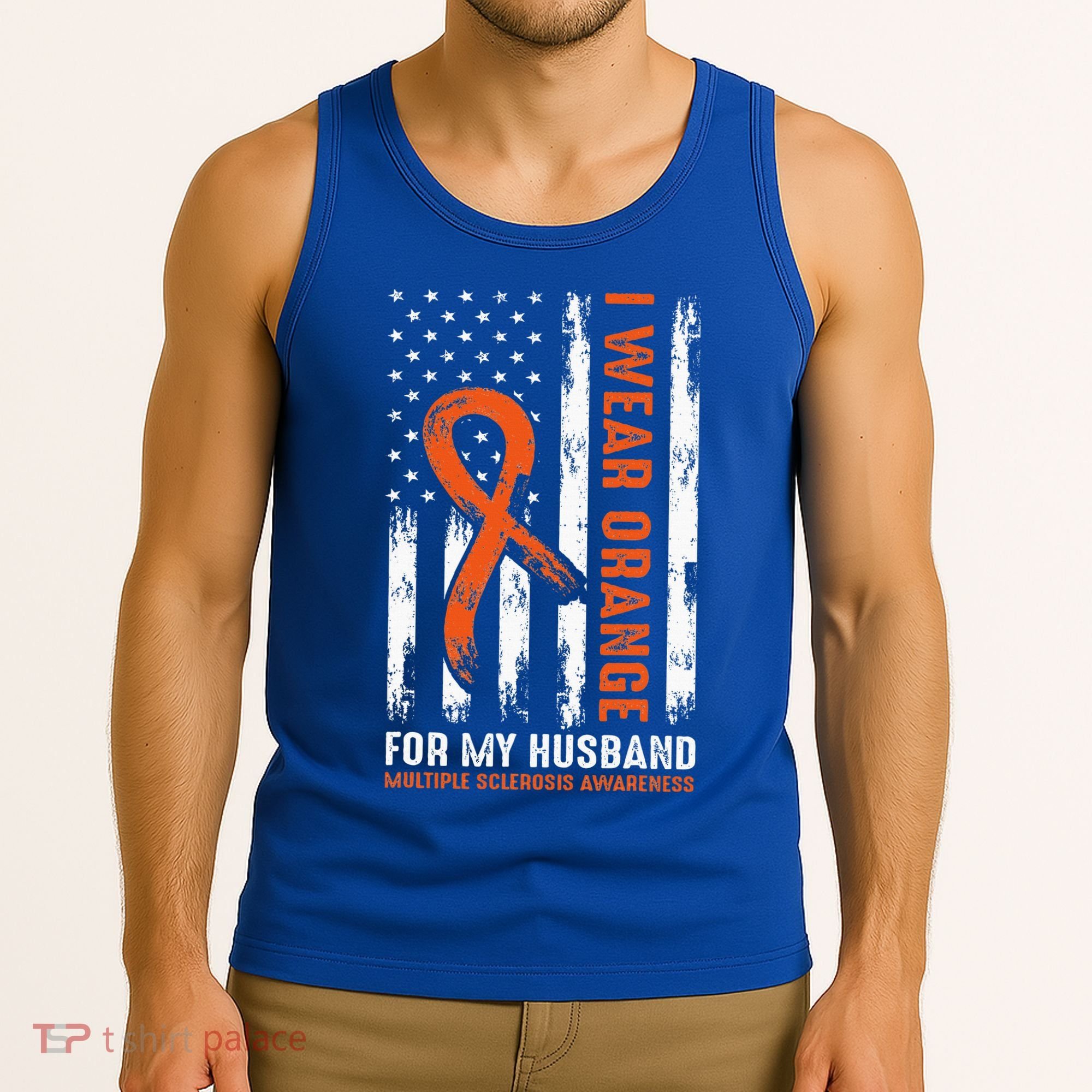  I Wear Orange For My Husband Multiple Sclerosis  Tank Top