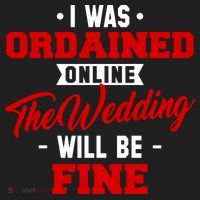 I Was Ordained Online The Wedding Will Be Fine Funny Beanie thumb 2