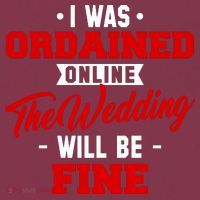 I Was Ordained Online The Wedding Will Be Fine Funny 16oz Travel Tumbler thumb 2