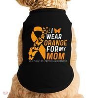 I Wear Orange For My Moms Ms Multiple Sclerosis Awareness Doggie Tank thumb 0