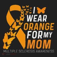 I Wear Orange For My Moms Ms Multiple Sclerosis Awareness Beanie thumb 2