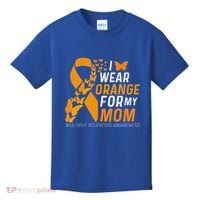 I Wear Orange For My Moms Ms Multiple Sclerosis Awareness Kids T-Shirt thumb 0