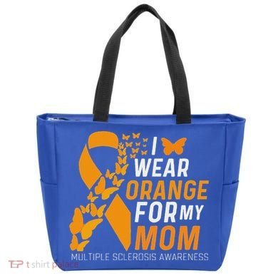 I Wear Orange For My Moms Ms Multiple Sclerosis Awareness Tote Bag