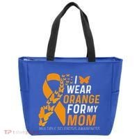 I Wear Orange For My Moms Ms Multiple Sclerosis Awareness Tote Bag thumb 0