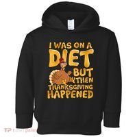 I Was On A Diet But Then Thanksgiving Happened Toddler Hoodie thumb 0