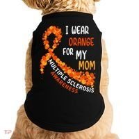 I Wear Orange For My Mom Multiple Sclerosis Awareness Doggie Tank thumb 0