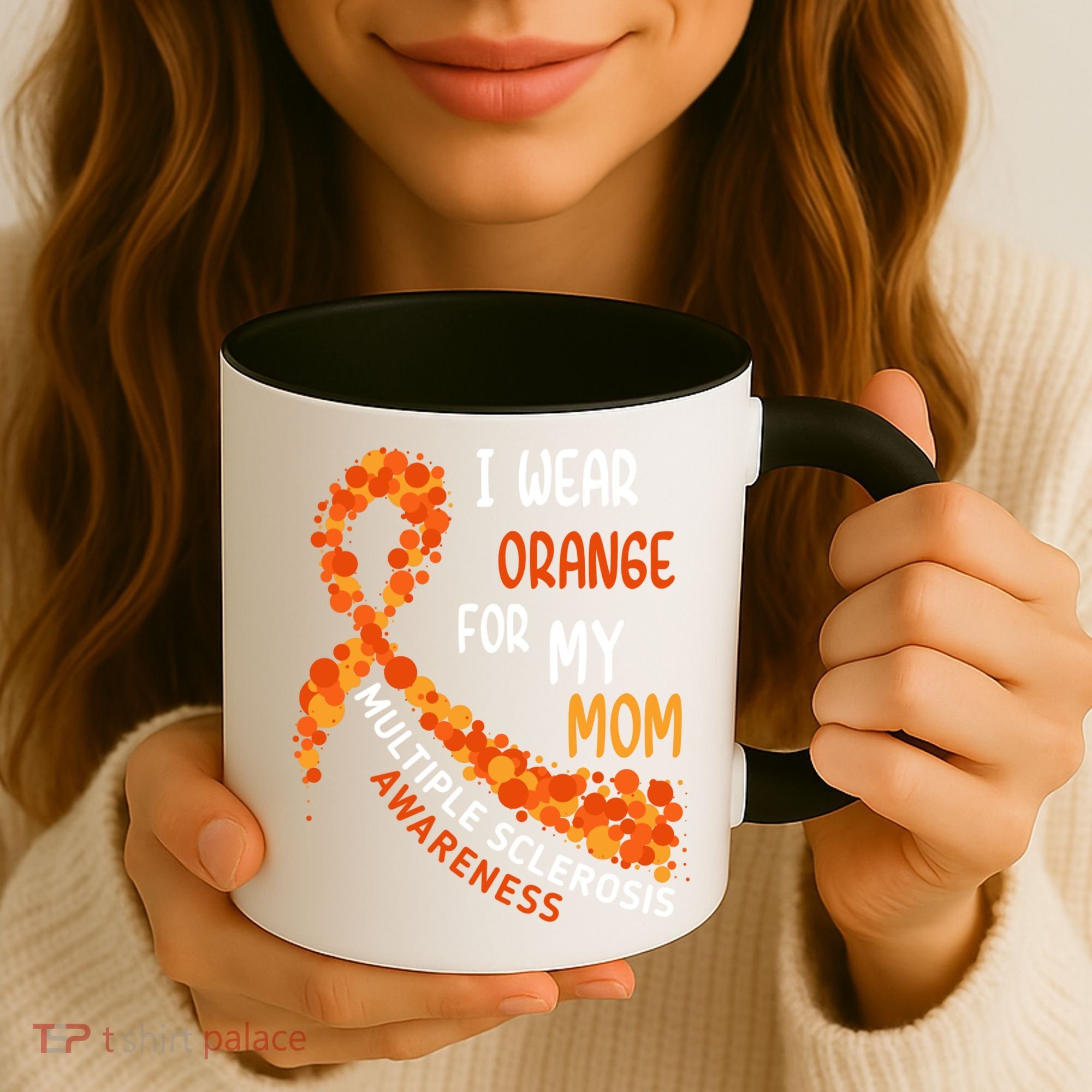 I Wear Orange For My Mom Multiple Sclerosis Awareness Coffee Mug