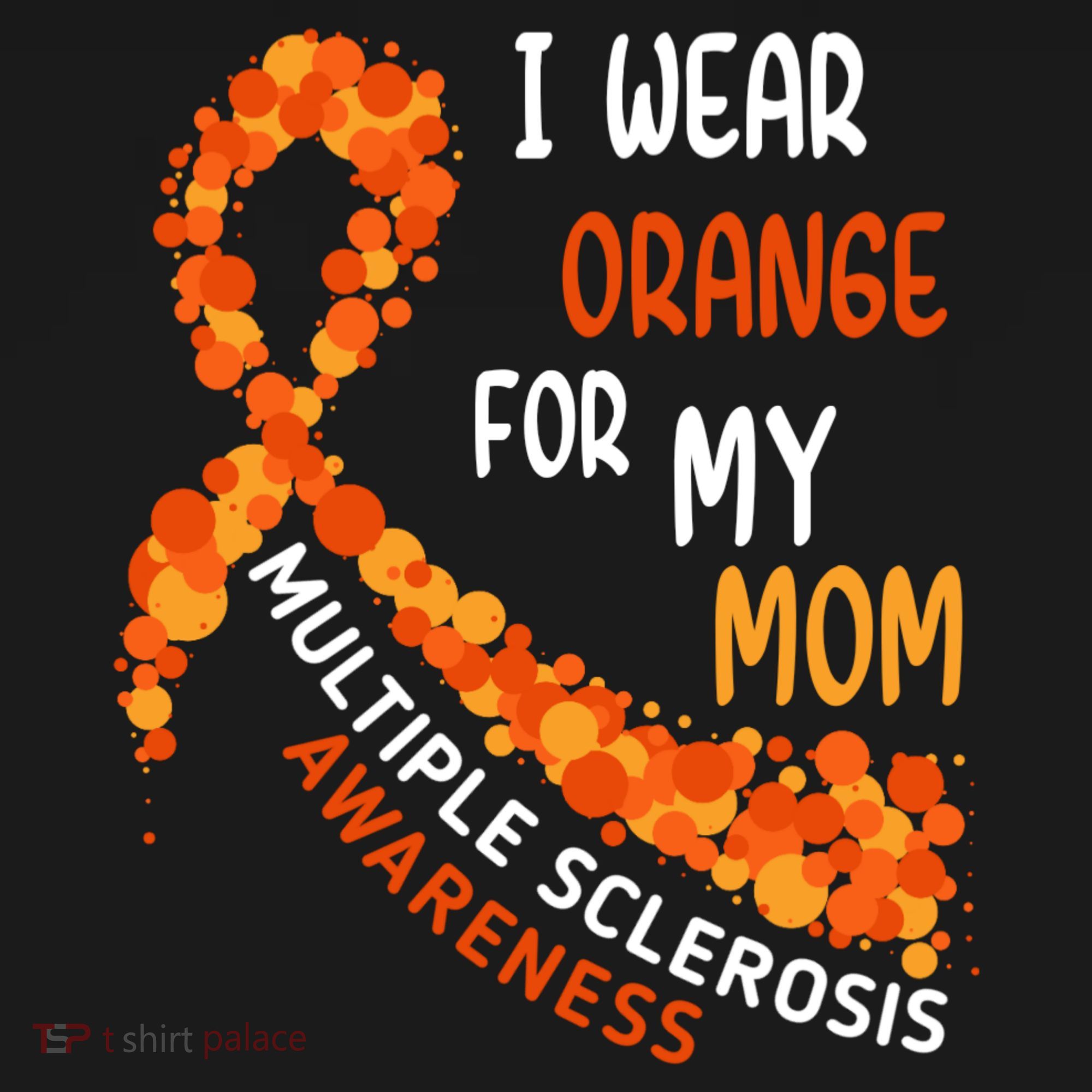 I Wear Orange For My Mom Multiple Sclerosis Awareness Women's Hoodie