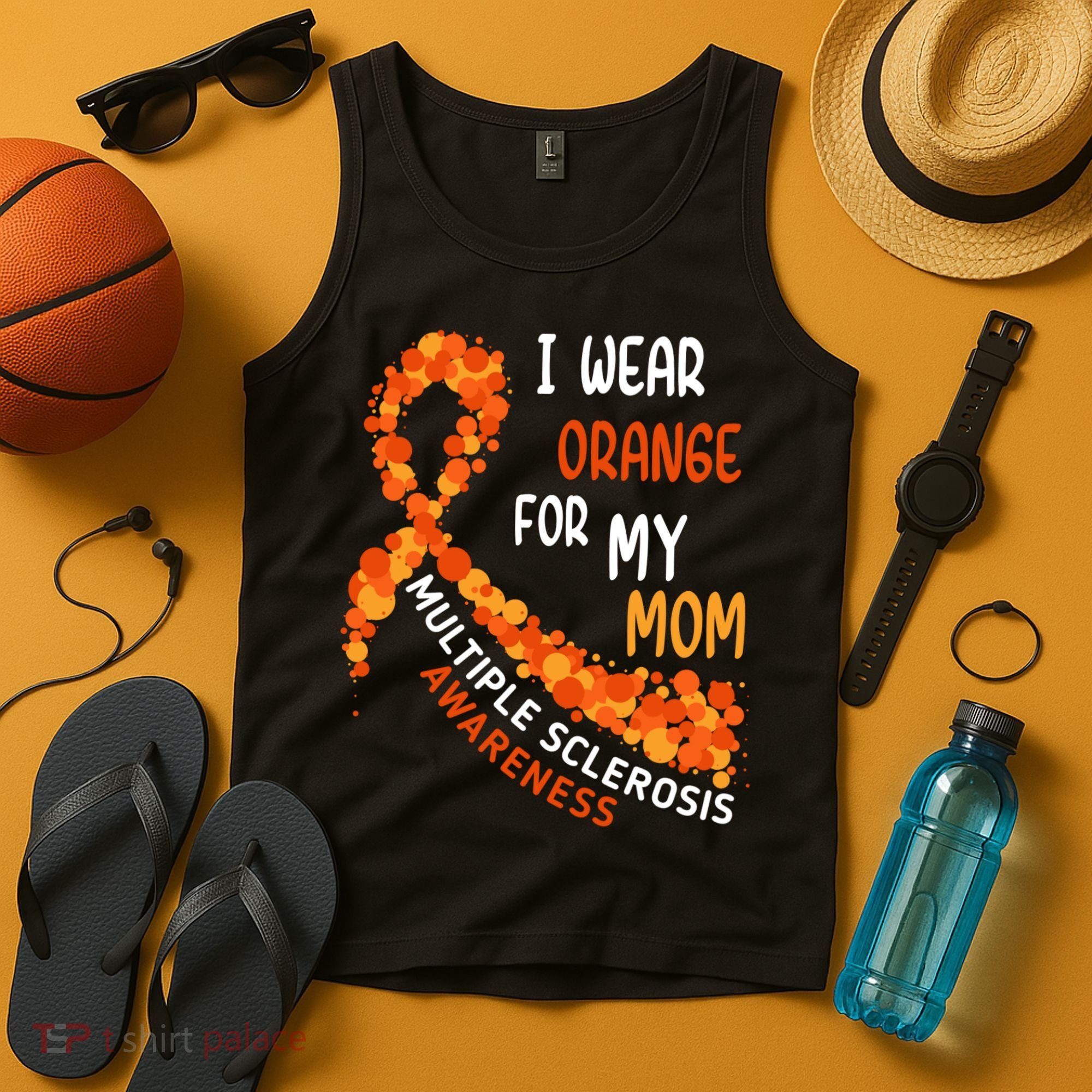 I Wear Orange For My Mom Multiple Sclerosis Awareness Tank Top