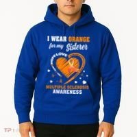 I Wear Orange For My Sister Multiple Sclerosis Ms Cool Gift Hoodie thumb 2
