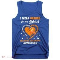 I Wear Orange For My Sister Multiple Sclerosis Ms Cool Gift Tank Top thumb 0