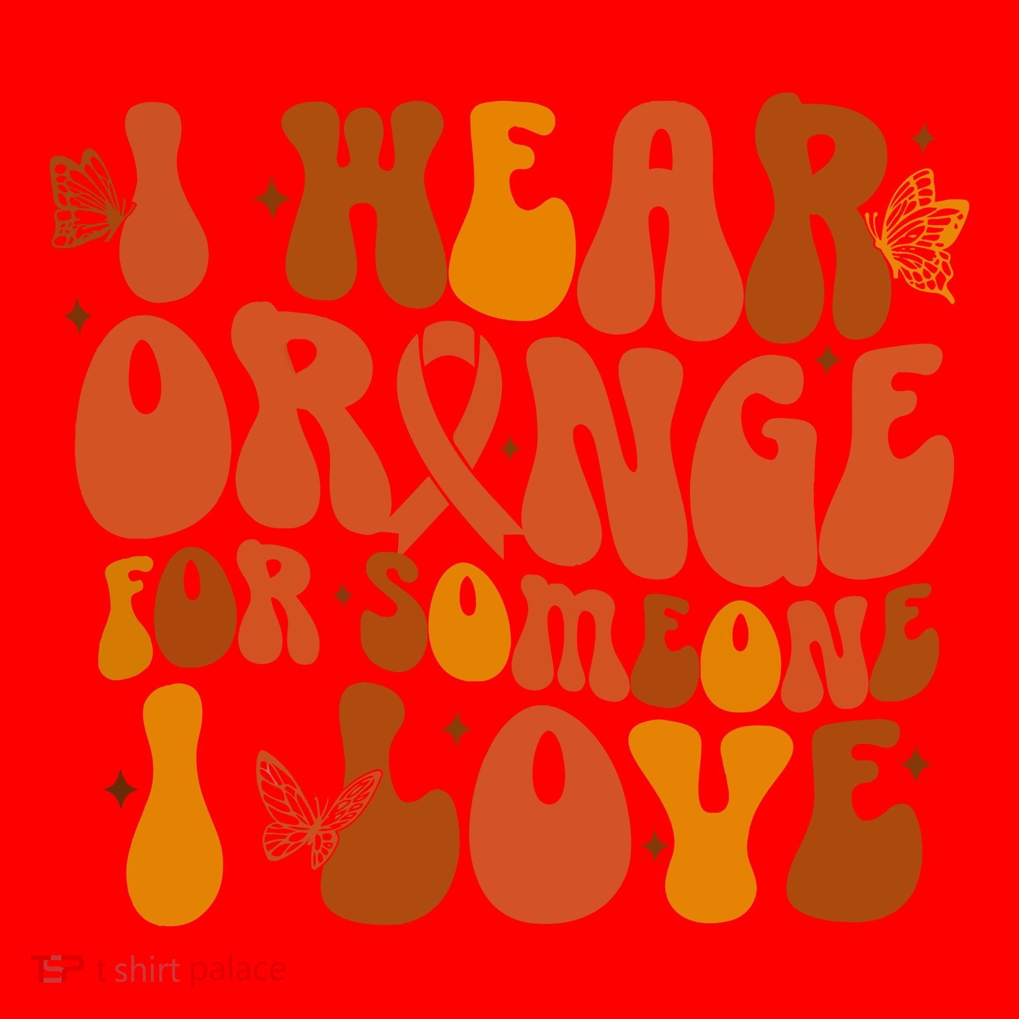 I Wear Orange For Someone I Love Ms Awareness Santa Hat