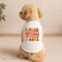 I Wear Orange For Someone I Love Ms Awareness Doggie Tank thumb 2