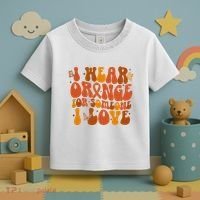 I Wear Orange For Someone I Love Ms Awareness Toddler T-Shirt thumb 3