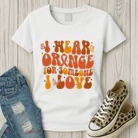 I Wear Orange For Someone I Love Ms Awareness Women's T-Shirt thumb 3