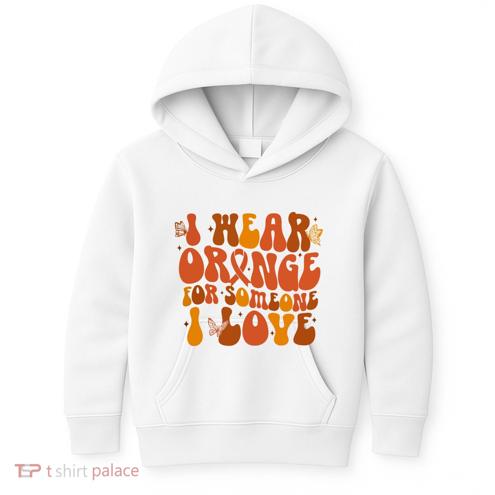 I Wear Orange For Someone I Love Ms Awareness Kids Hoodie