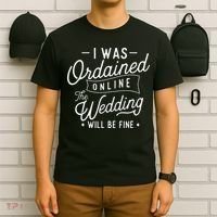 I Was Ordained Online Ordained Minister Wedding Officiant T-Shirt thumb 6
