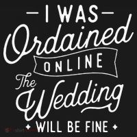 I Was Ordained Online Ordained Minister Wedding Officiant Women's Hoodie thumb 2