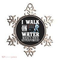 I Walk On Water What's Your Superpower? Hockey Ornament thumb 0