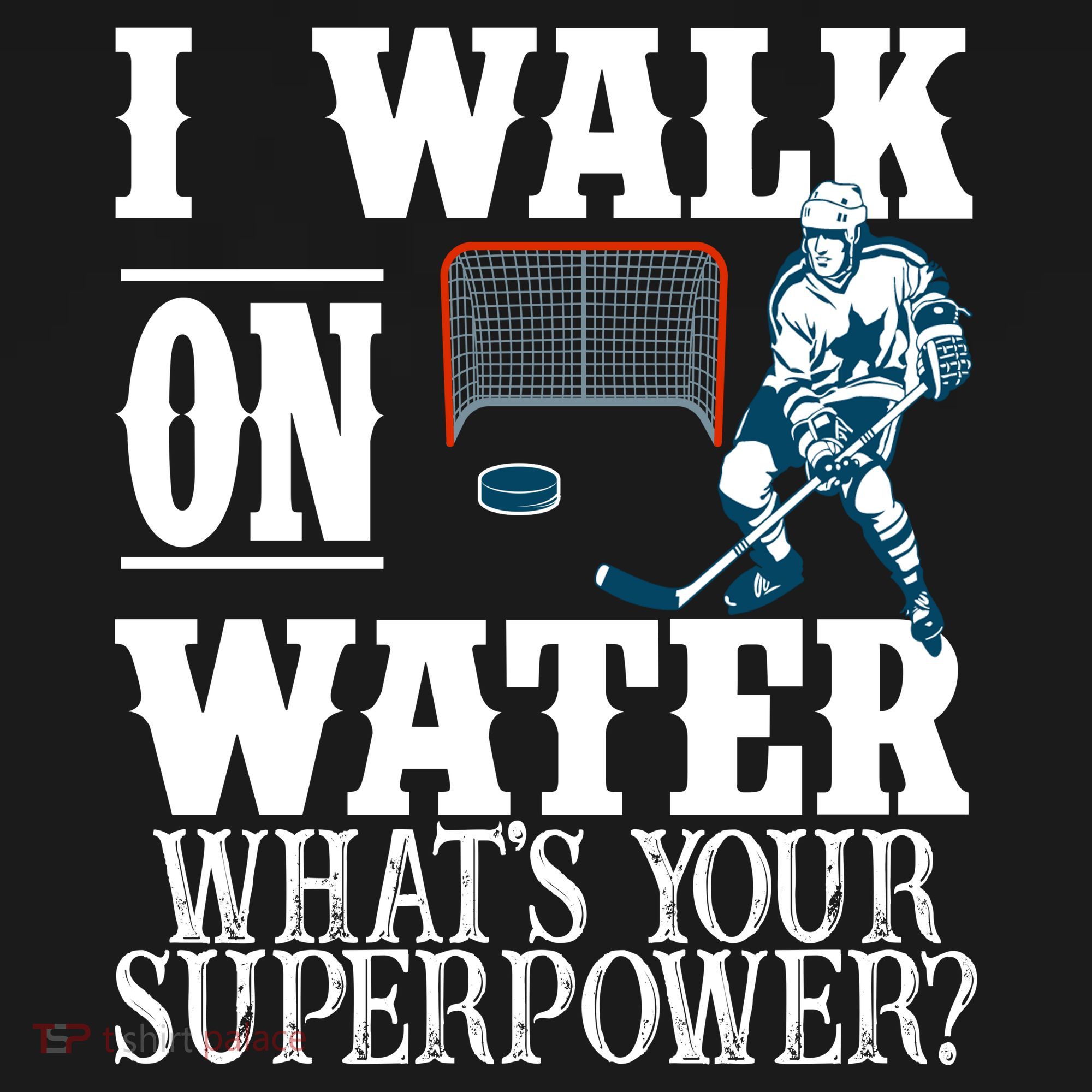 I Walk On Water What's Your Superpower? Hockey Ornament