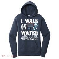 I Walk On Water What's Your Superpower? Hockey Women's Hoodie thumb 0
